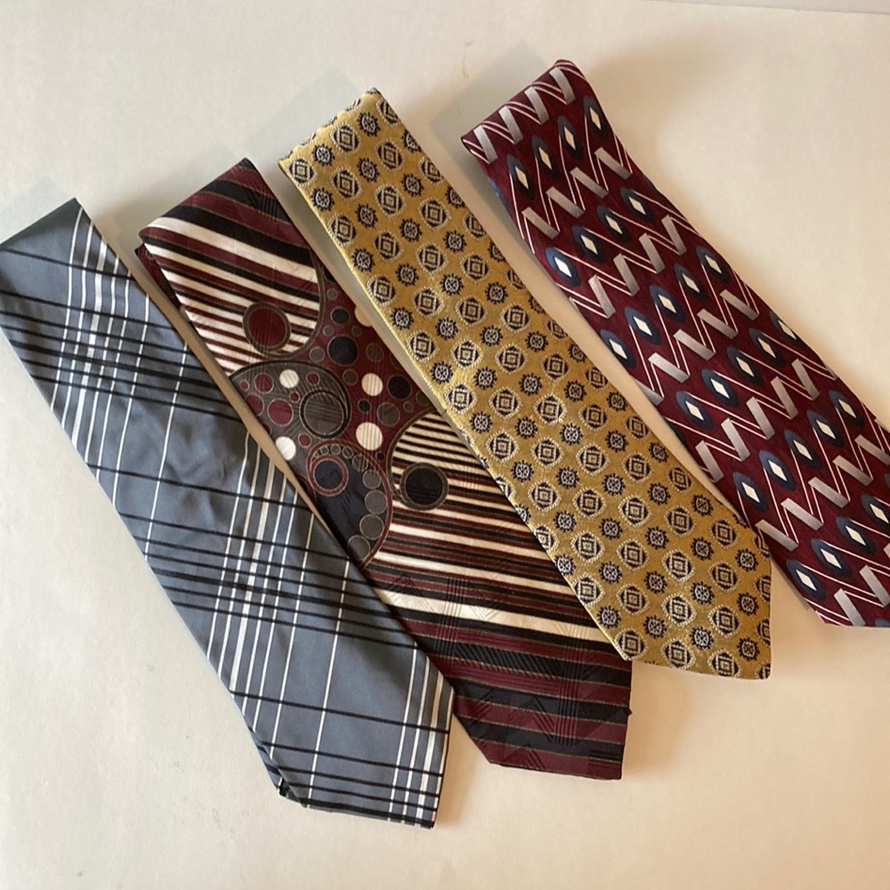 Assorted Silk Ties 4 in a group